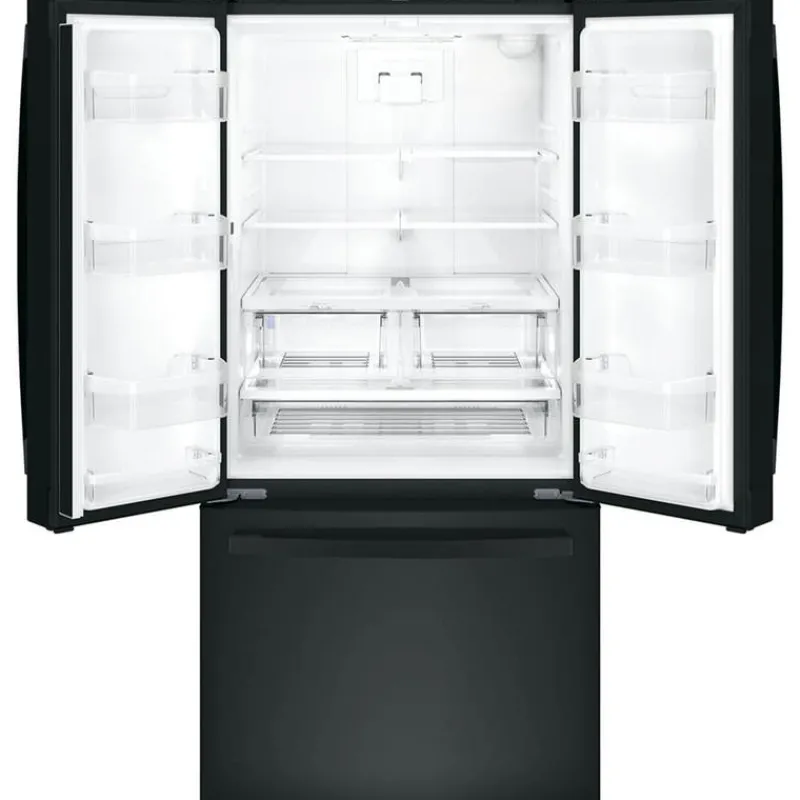 GE Appliances GE 18.6 Cu Ft 33 In Refrigerator Bottom Freezer - GWE19JGLBB