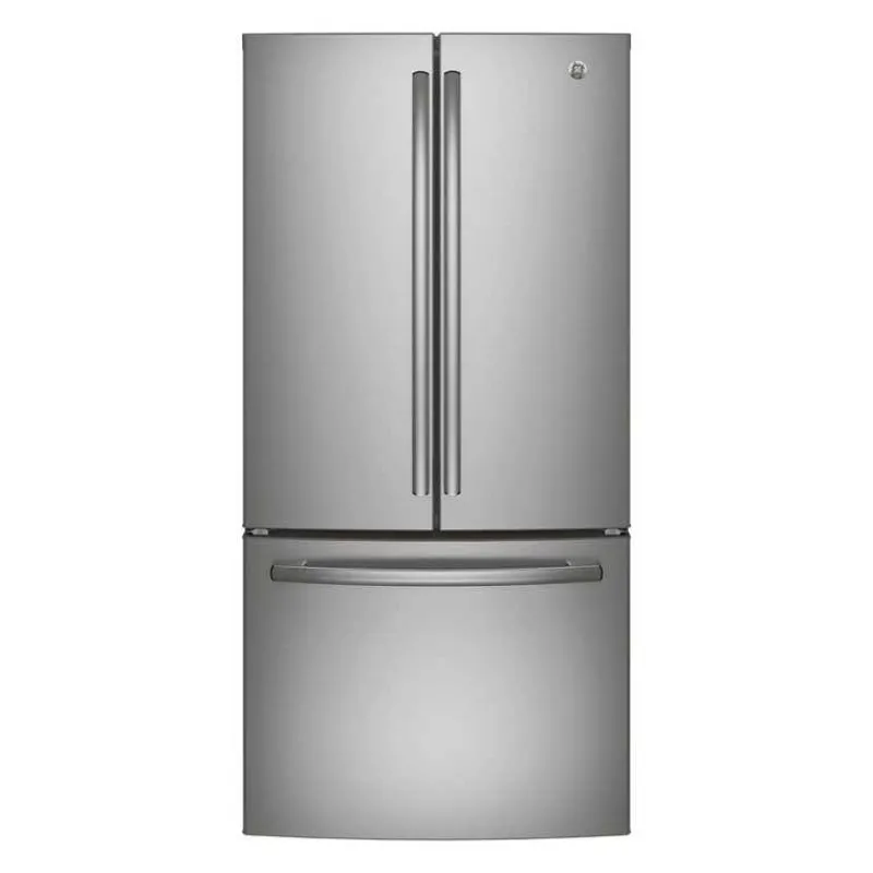 GE Appliances GE 24.8 Cu Ft 33 In Refrigerator Bottom Freezer, French door - GNE25DYRKFS