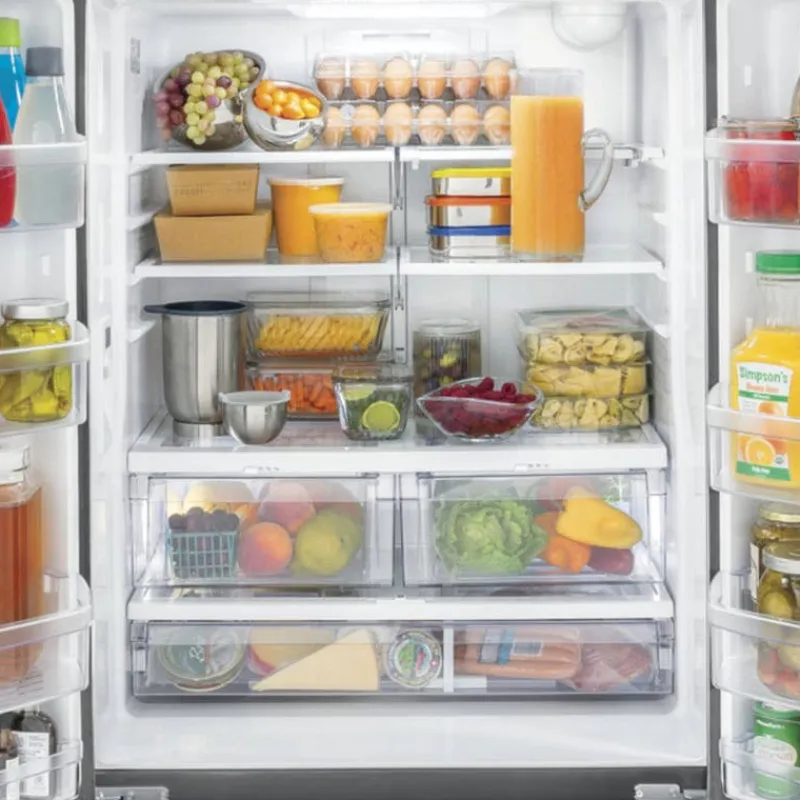 GE Appliances GE 24,7 Cu Ft 33 In Refrigerator Bottom Freezer, French door - GNE25JYKFS