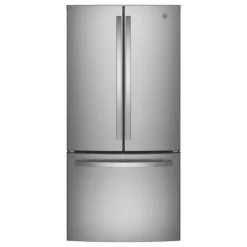 GE Appliances GE 24,7 Cu Ft 33 In Refrigerator Bottom Freezer, French door - GNE25JYKFS