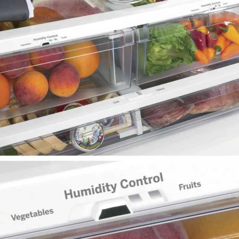 GE Appliances GE 24,7 Cu Ft 33 In Refrigerator Bottom Freezer, French door - GNE25JYKFS