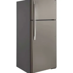 GE Appliances GE 17.5 Cu Ft 30 In Refrigerator Top Freezer - GTE18GMNRES