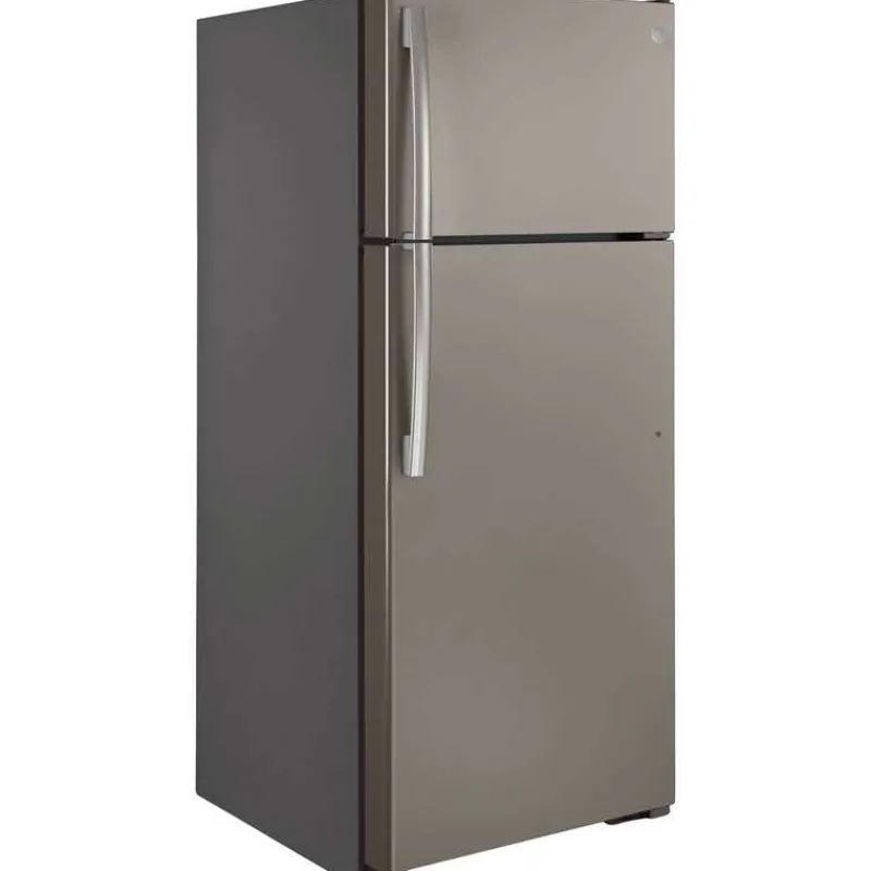 GE Appliances GE 17.5 Cu Ft 30 In Refrigerator Top Freezer - GTE18GMNRES