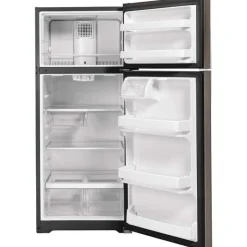 GE Appliances GE 17.5 Cu Ft 30 In Refrigerator Top Freezer - GTE18GMNRES