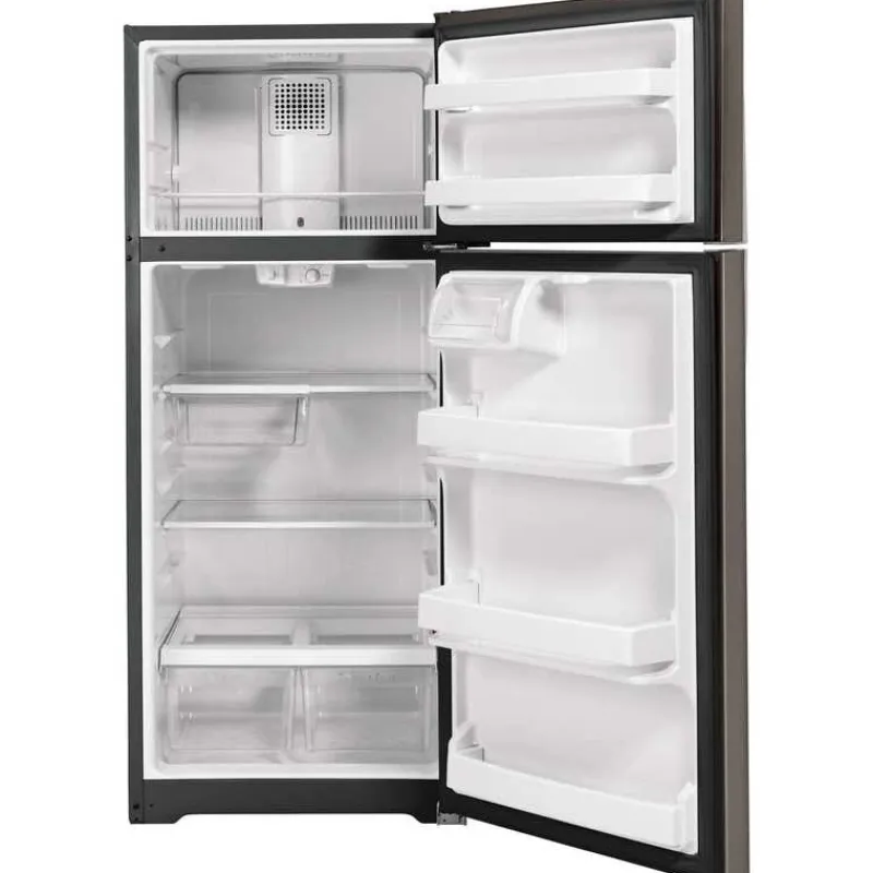 GE Appliances GE 17.5 Cu Ft 30 In Refrigerator Top Freezer - GTE18GMNRES