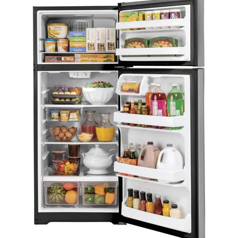 GE Appliances GE 16.6 Cu Ft 29 In Refrigerator Top Freezer - GTE17GSNRSS