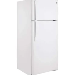 GE Appliances GE 17.5 Cu Ft 28 In Refrigerator Top Freezer - GTE18DTNRWW