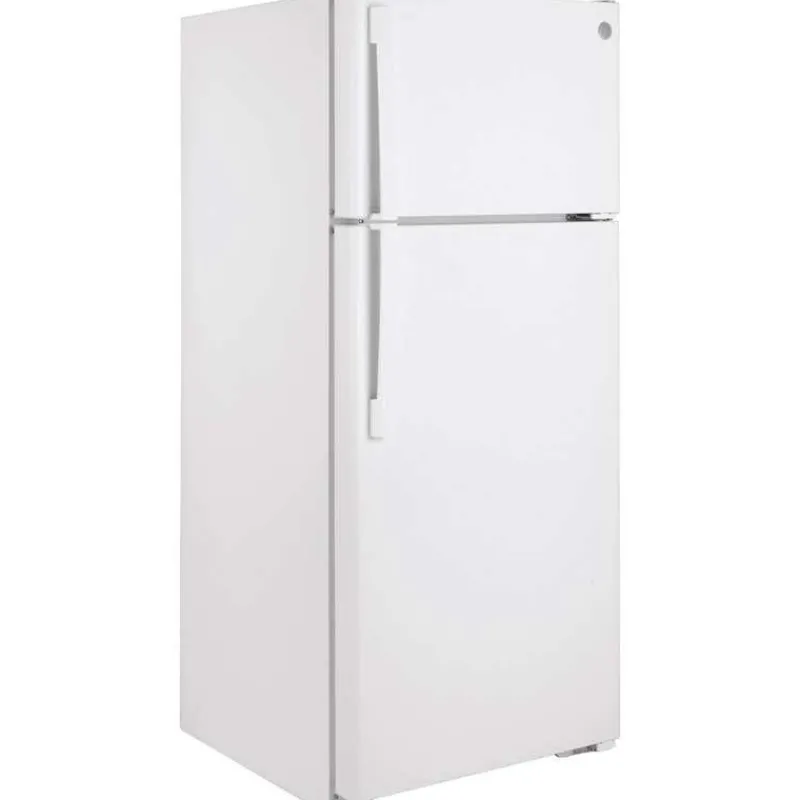 GE Appliances GE 17.5 Cu Ft 28 In Refrigerator Top Freezer - GTE18DTNRWW