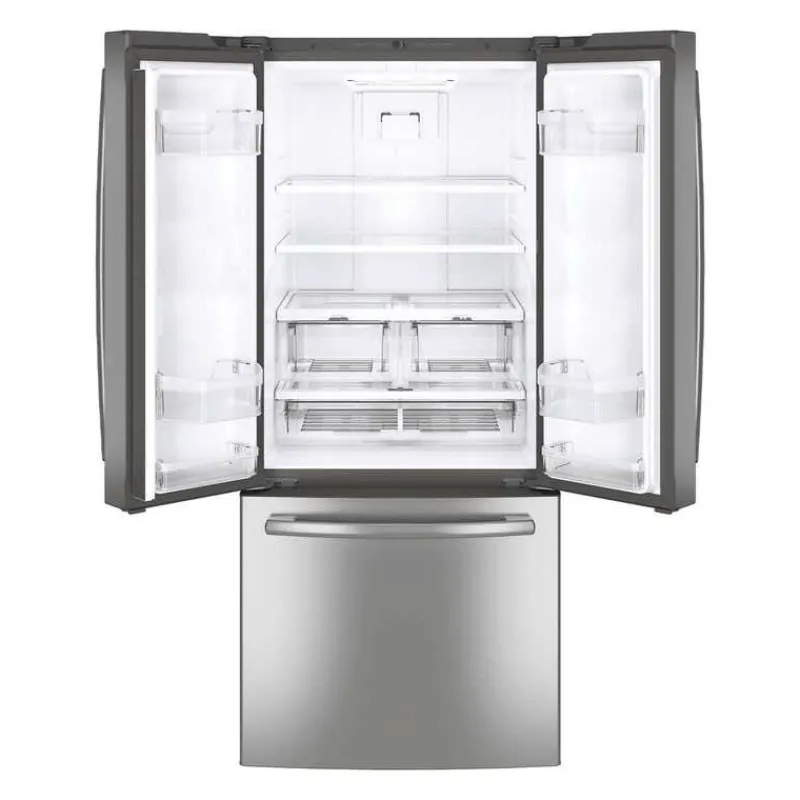 GE Appliances GE 20.8 Cu Ft 30 In Refrigerator Bottom Freezer, French door - GNE21DYRKFS