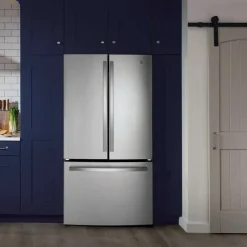 GE Appliances GE 27 Cu Ft 36 In Réfrigerator Bottom Freezer, French door - GNE27JYMFS