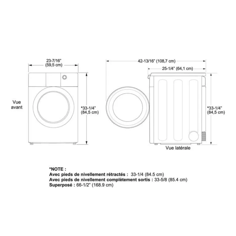 GE Appliances GE 4.1 Cu Ft Dryer Front-Load 23.5" - GFD14JSINWW