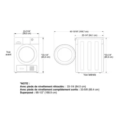 GE Appliances GE 4.1 Cu Ft Dryer Front-Load 23.5