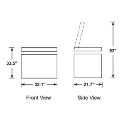 GE Appliances GE 7 cu. ft. Freezer , Honrizontal, 32" - FCM7STWW