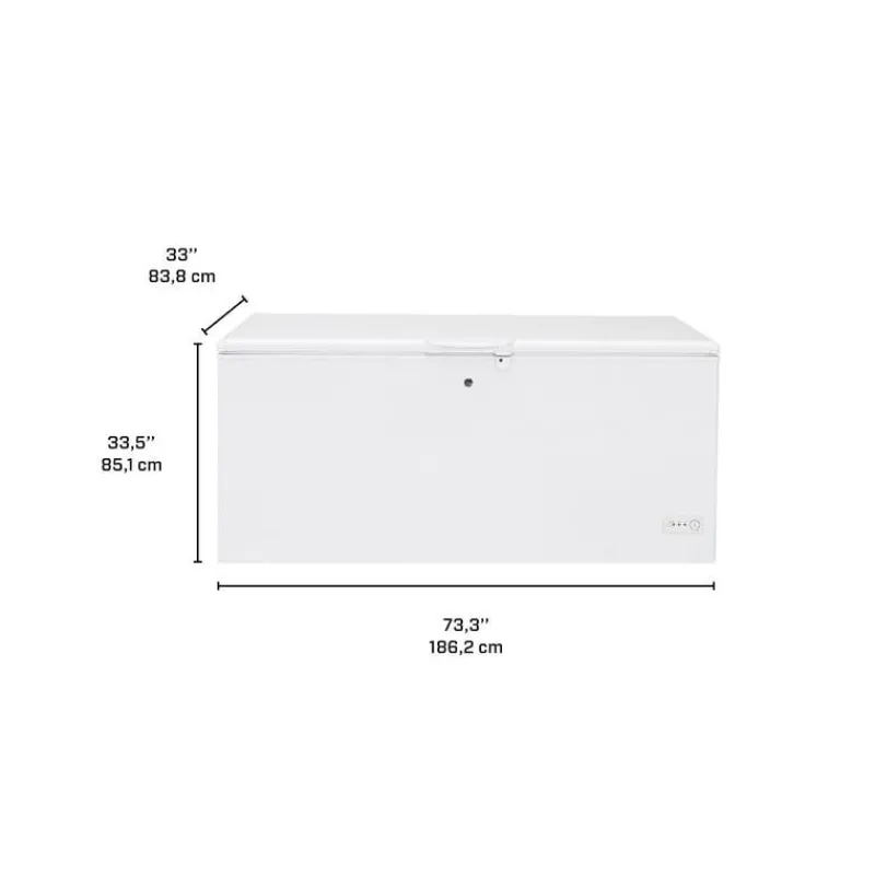 GE Appliances GE 21,7 Cu Ft Freezer , Honrizontal, 73.25" - FCM22DLWW