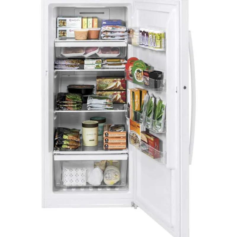 GE Appliances GE 14 Cu Ft Freezer , Vertical, 28.5" - FUF14DLRWW