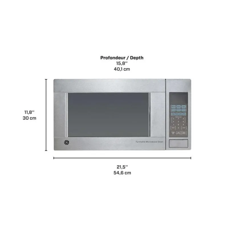 GE Appliances GE 1.1 Cu Ft Microwave 21.5" JES1140STC