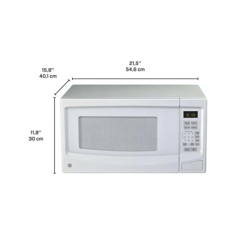 GE Appliances GE 1.1 Cu Ft Microwave 21.5" JES1145WTC