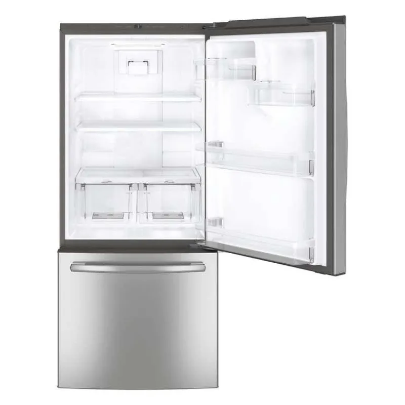 GE Appliances GE 30 In 21 Cu Ft Refrigerator Bottom Freezer - GDE21DYRKFS