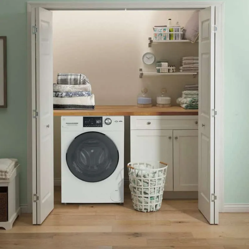 GE Appliances GE 2 in 1 dryer washer, , 24'', Front-Load - GFQ14ESSNWW