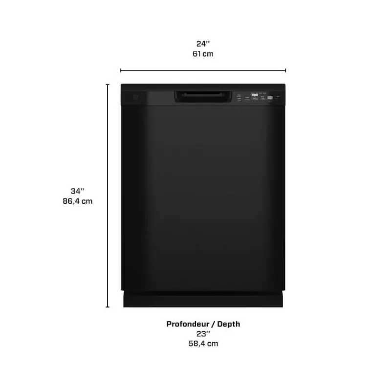 GE Appliances GE Dishwasher Built-In 24" 59dB - GDF511PGRBB