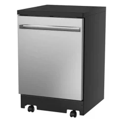 GE Appliances GE Dishwasher Portable 24" 56dB - GPT225SSLSS