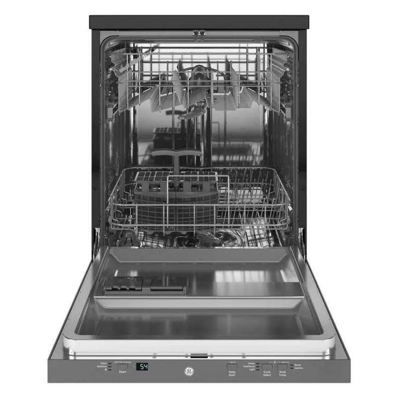 GE Appliances GE Dishwasher Portable 24" 56dB - GPT225SSLSS