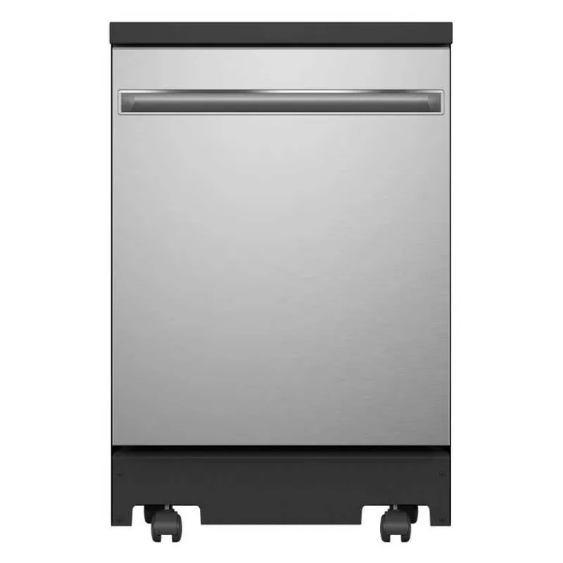GE Appliances GE Dishwasher Portable 24" 56dB - GPT225SSLSS