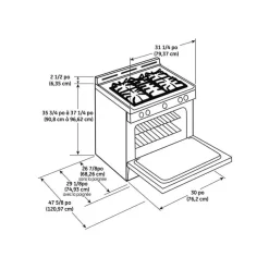 GE Appliances GE Double Oven Range 30