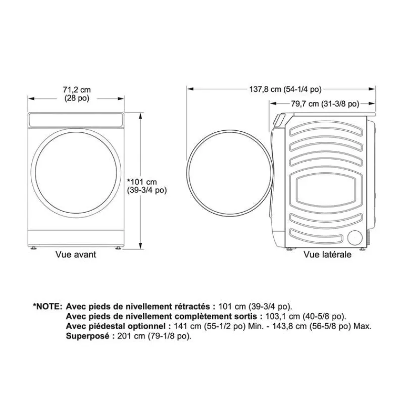 GE Appliances GE Dryer Front-Load 28" - GFD55ESMNWW