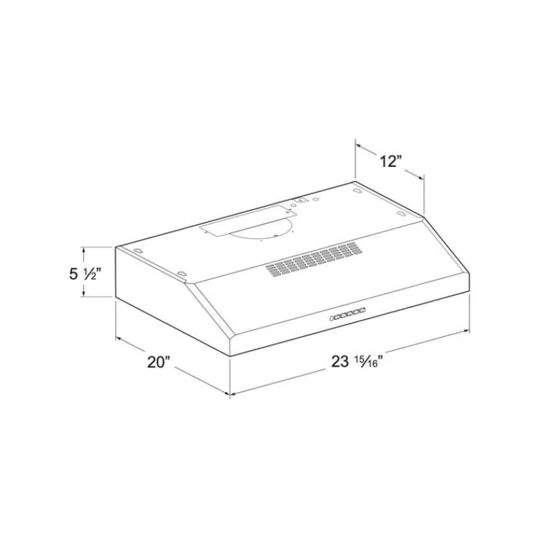 GE Appliances GE Hood Standard 30" , 200 CFM - JVX3300SJSSC
