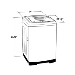 GE Appliances GE Portable Washer Top-Load 24'' 750 RPM - GNW128PSMWW
