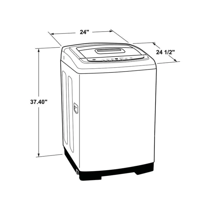 GE Appliances GE Portable Washer Top-Load 24'' 750 RPM - GNW128PSMWW