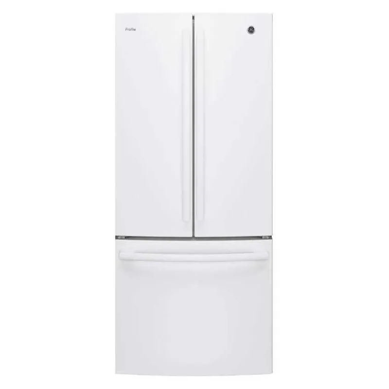 GE Profile 20.8 Cu Ft 30 In Refrigerator Bottom Freezer, French door - PNE21NGLKWW