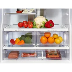GE Profile 20.8 Cu Ft 30 In Refrigerator Bottom Freezer, French door - PNE21NGLKWW