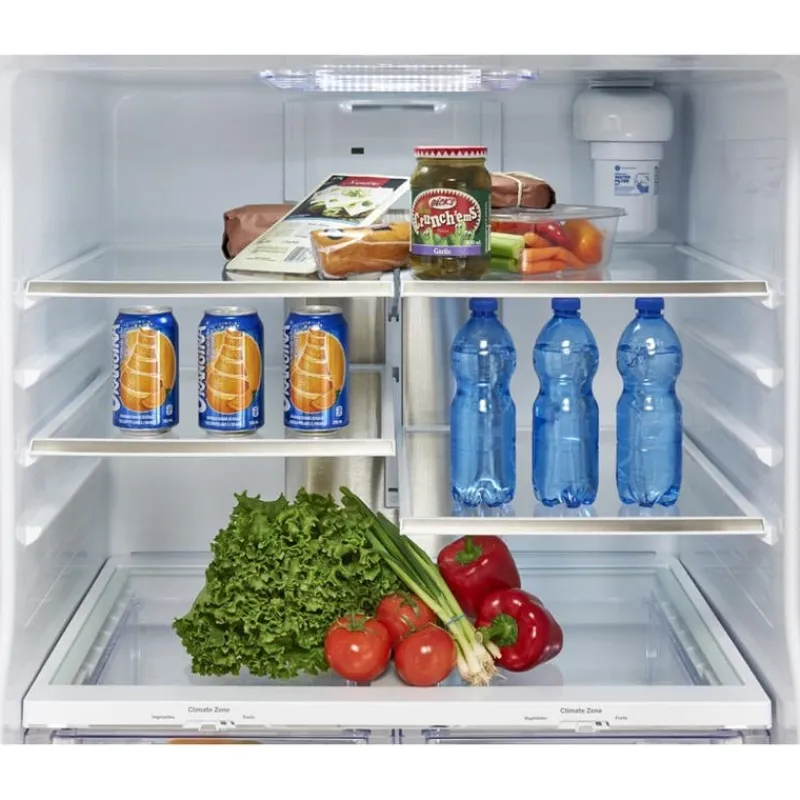 GE Profile 20,8 Cu Ft 30 In Refrigerator Bottom Freezer, French door - PNE21NYRKFS