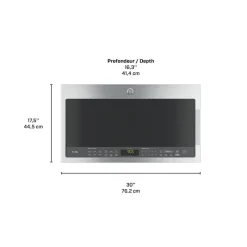 GE Profile 2.1 Cu Ft Microwave/Hood, , 400 - PVM2188SJC