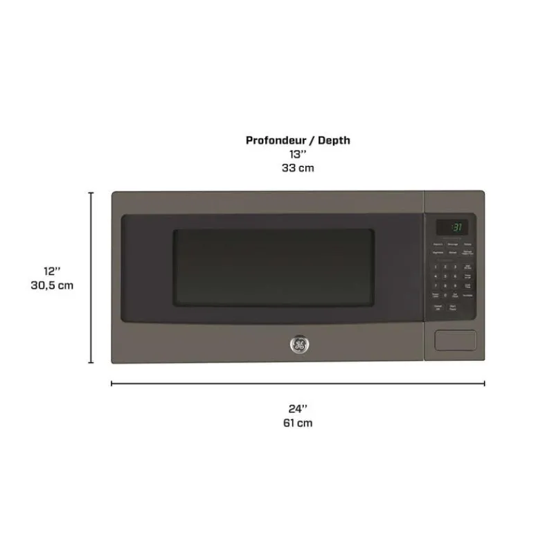 GE Profile 1.1 Cu Ft Microwave 24" PEM10SLFC