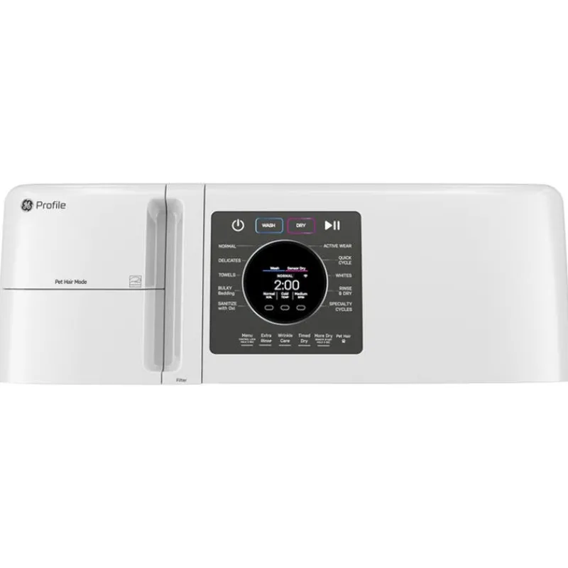 GE Profile 2 in 1 Dryer Washer, , 28", Front-Load - PFQ83HSSWWW