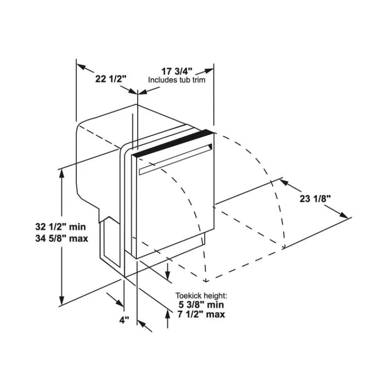 GE Profile Dishwasher Built-In 18" 47dB - PDT145SGLWW