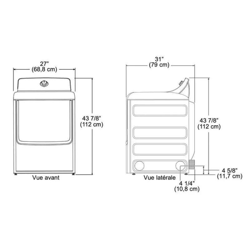 GE Profile Dryer 27" - PTD60GBSRWS