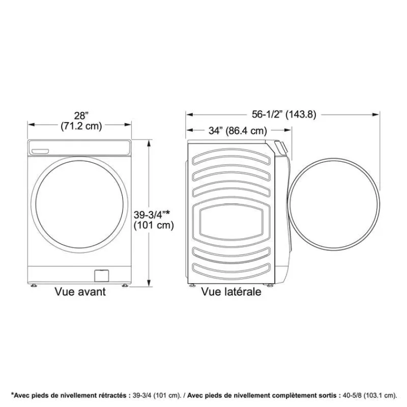 GE Profile Washer Front-Load 28" - PFW870SPVRS