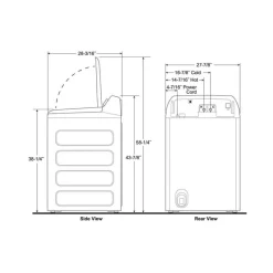 GE Profile Washer Top-Load 28" - PTW700BPTDG