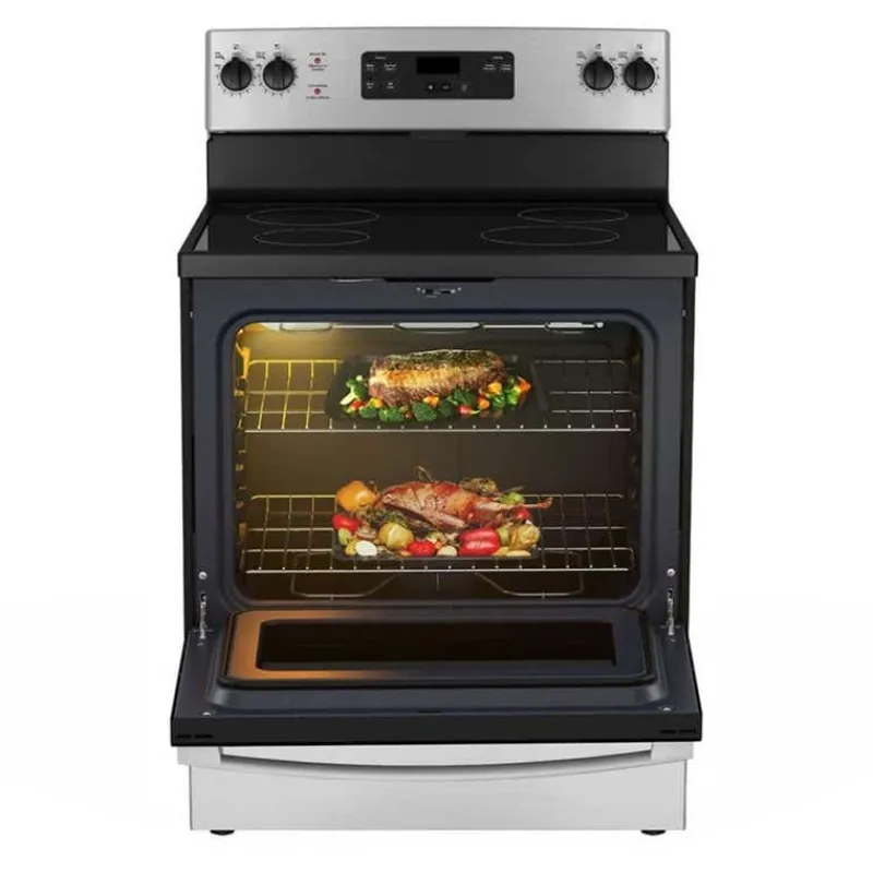 GE Appliances GE Range 30" Electric Glass-Ceramic - JCBS630SVSS