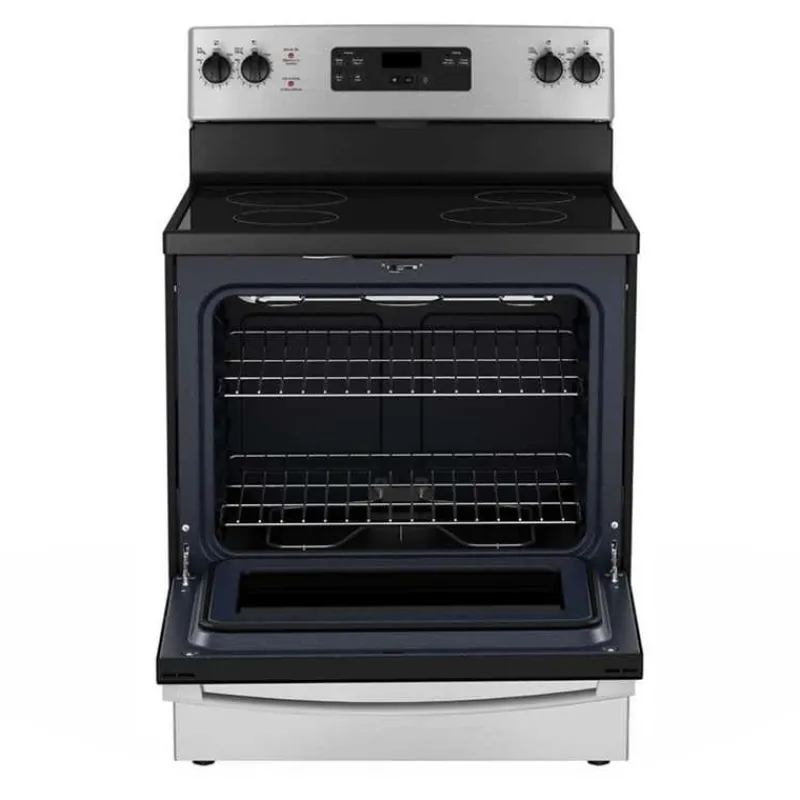 GE Appliances GE Range 30" Electric Glass-Ceramic - JCBS630SVSS
