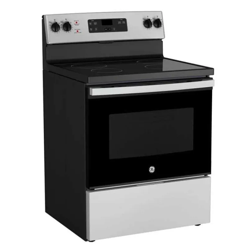 GE Appliances GE Range 30" Electric Glass-Ceramic - JCBS630SVSS