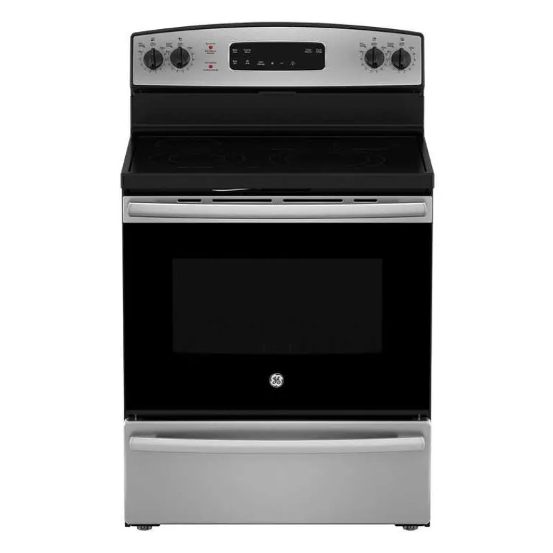 GE Appliances GE Range 30" Electric Glass-Ceramic - JCBS630SVSS