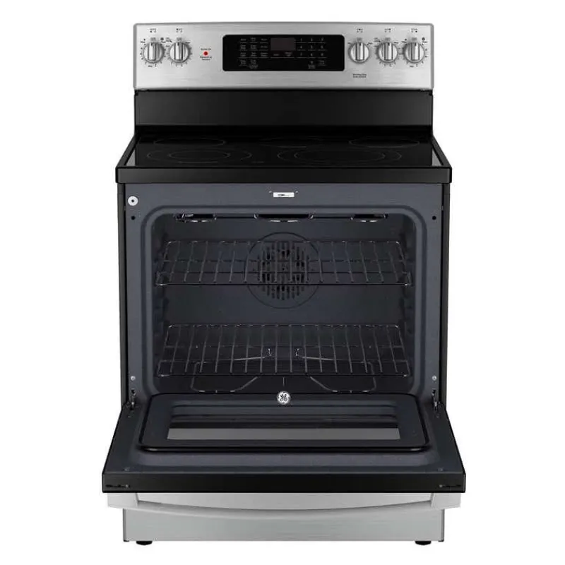 GE Appliances GE Range 30" Electric Glass-Ceramic - JCB840STSS