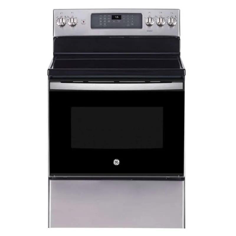 GE Appliances GE Range 30" Electric Glass-Ceramic - JCB840STSS