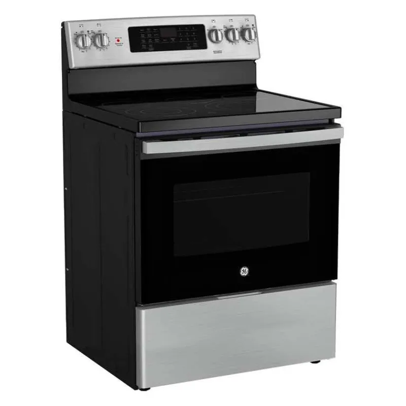 GE Appliances GE Range 30" Electric Glass-Ceramic - JCB840STSS