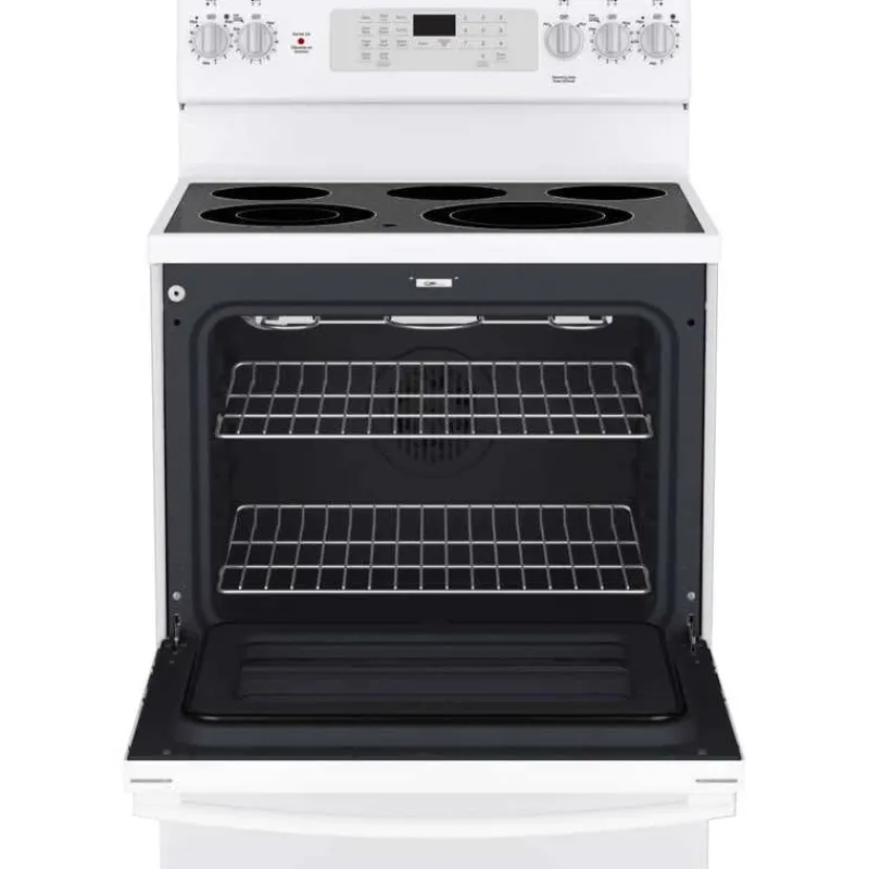 GE Appliances GE Range 30" Electric Glass-Ceramic - JCB840DVWW